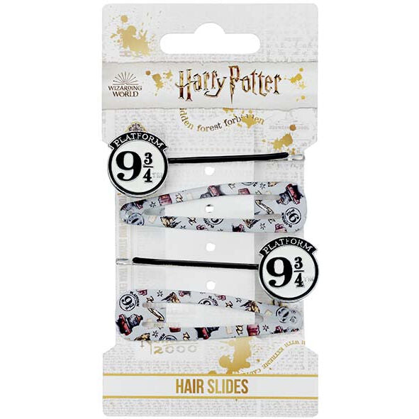 Blister 4 Horquillas de pelo Plataforma 9 3/4 Harry Potter