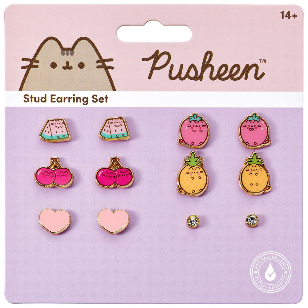 Set 6 pares pendientes Pusheen Frikytopia