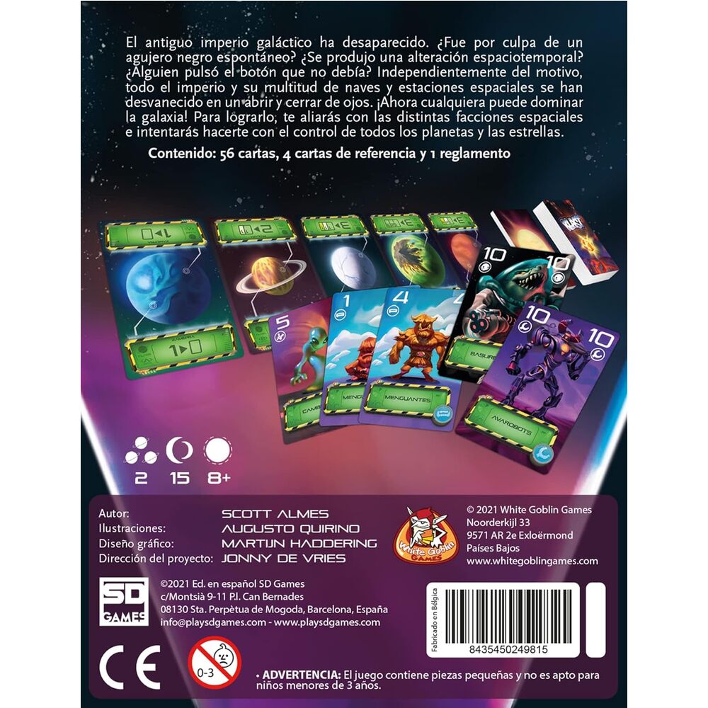 Juego de cartas Blast español