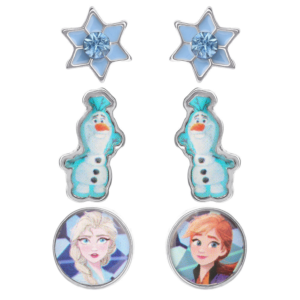 Set 3 pares de pendientes Frozen Disney Frikytopia