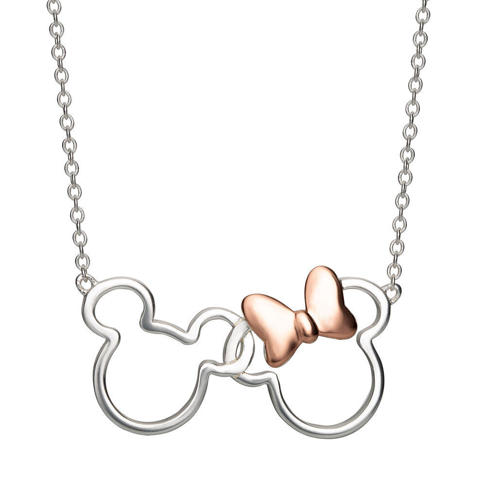 Colgante Mickey & Minnie Disney plata Frikytopia