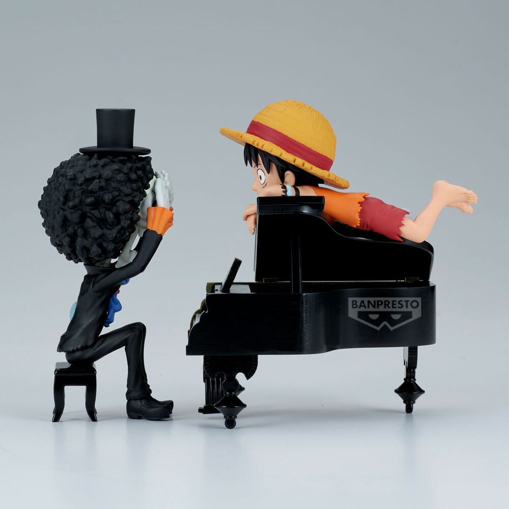 Figura Luffy & Brook Word Collectable Stories One Piece 8 cm