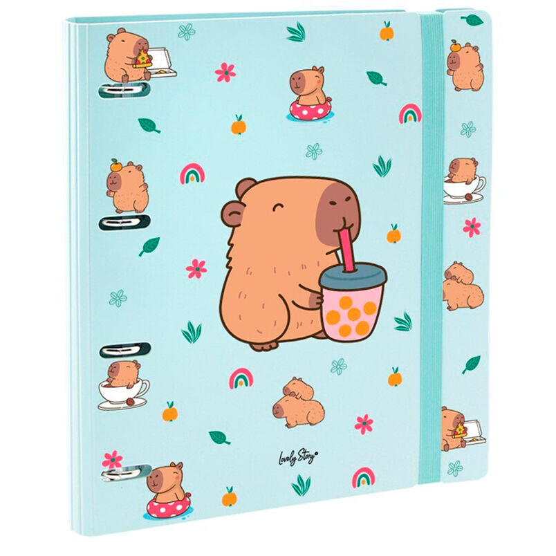 Carpeta anillas Blubble Tea Capibara Frikytopia