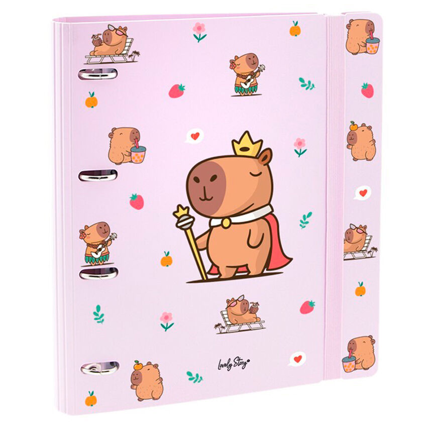 Carpeta anillas Majesty Capibara Frikytopia
