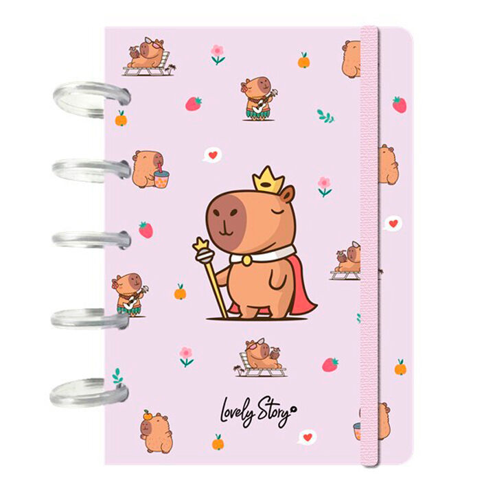Cuaderno A6 Majesty Capibara Frikytopia