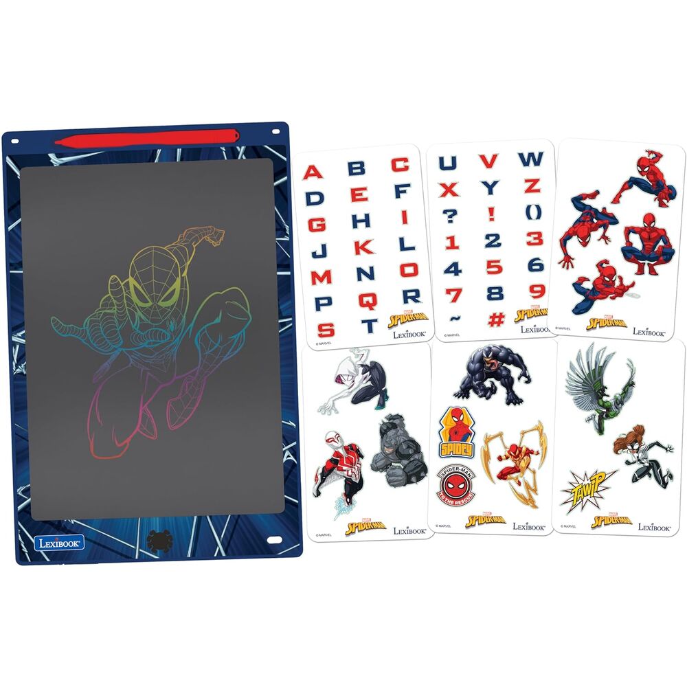 Pizarra magica educativa Spiderman Marvel Frikytopia