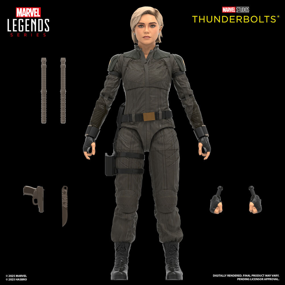 Figura Hasbro Marvel Studios Thunderbolts Marvel Legends Series Yelena Belova & Red Guardian 15 cm