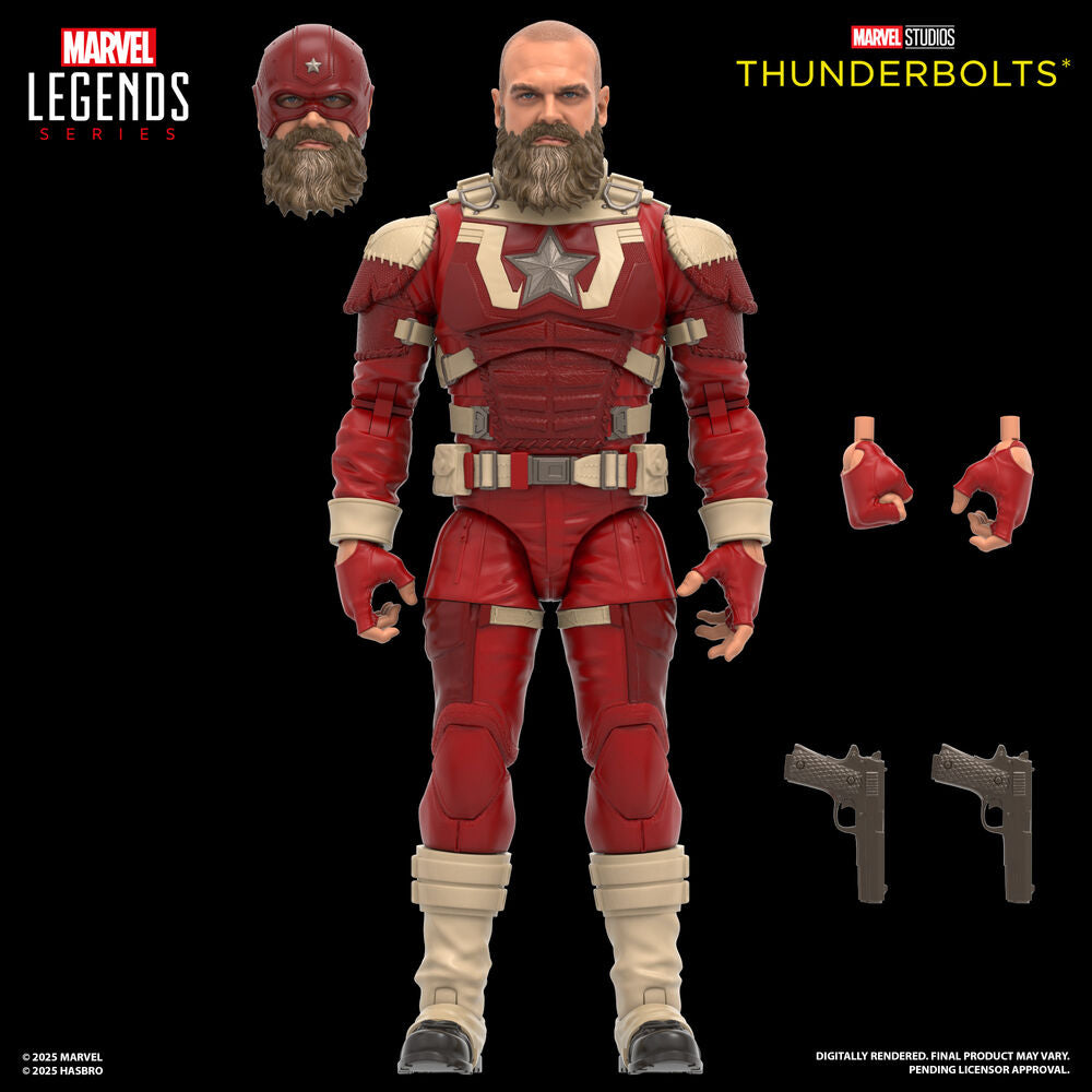 Figura Hasbro Marvel Studios Thunderbolts Marvel Legends Series Yelena Belova & Red Guardian 15 cm