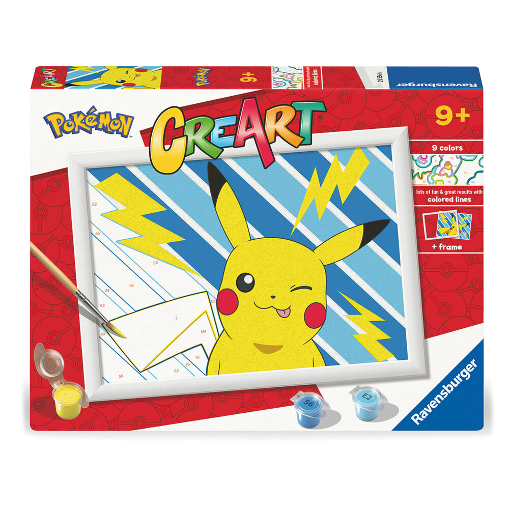 Kit de pintura CreArt Pikachu Pokemon Frikytopia