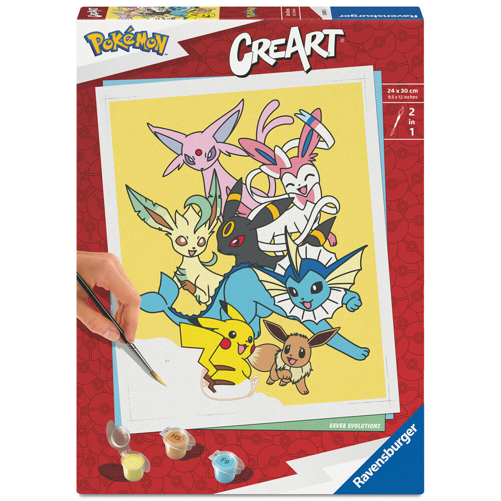 Kit de pintura CreArt Legendarios Pokemon adulto Frikytopia