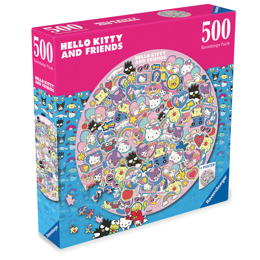 Hello Kitty and Friends Puzzle redondo (500 piezas)