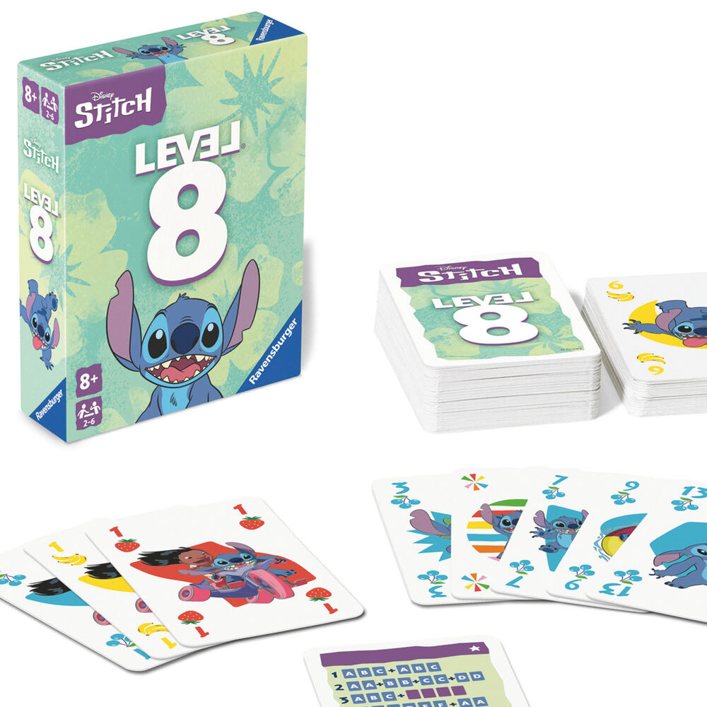 Juego de Cartas Level 8 Stitch Disney Frikytopia
