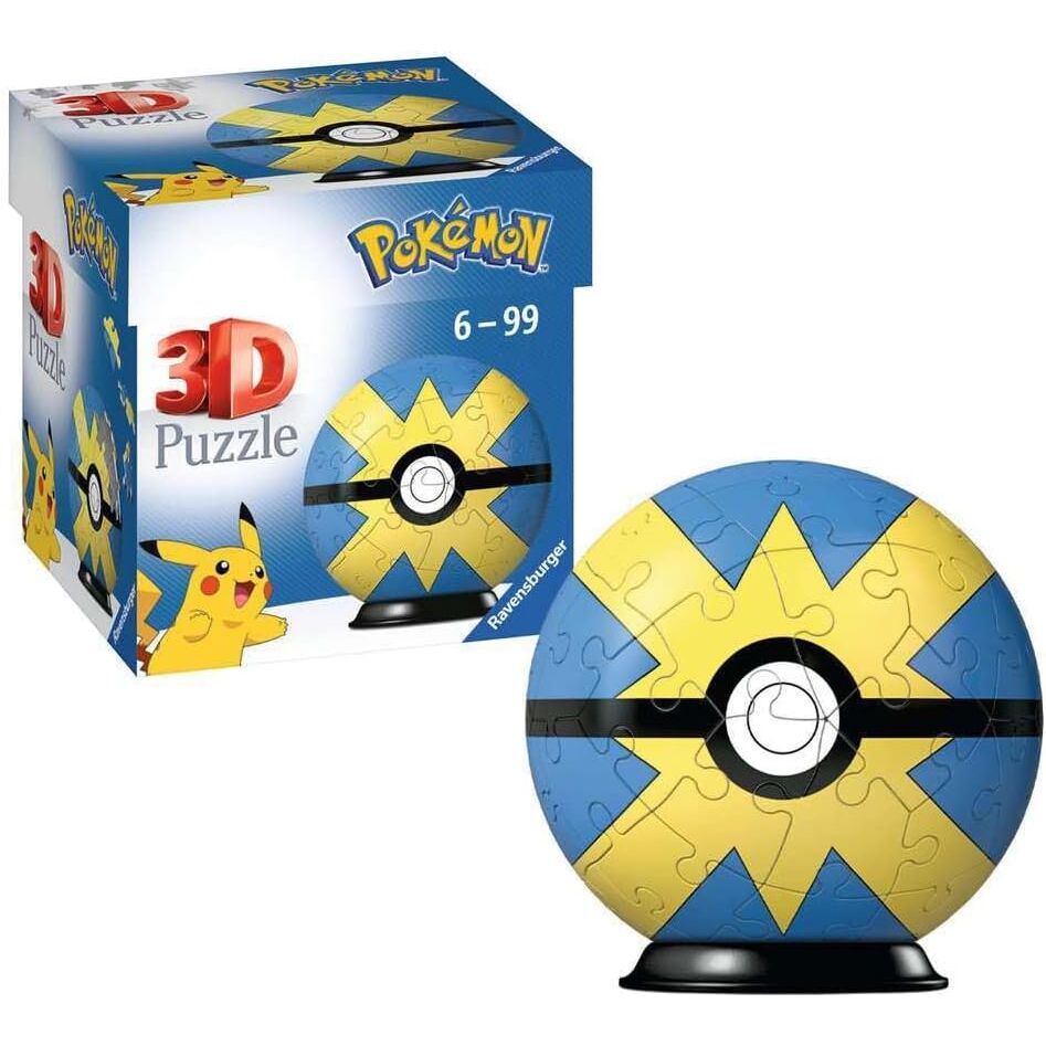 Pokémon Puzzle 3D Pokéballs: Veloz Ball (55 piezas)