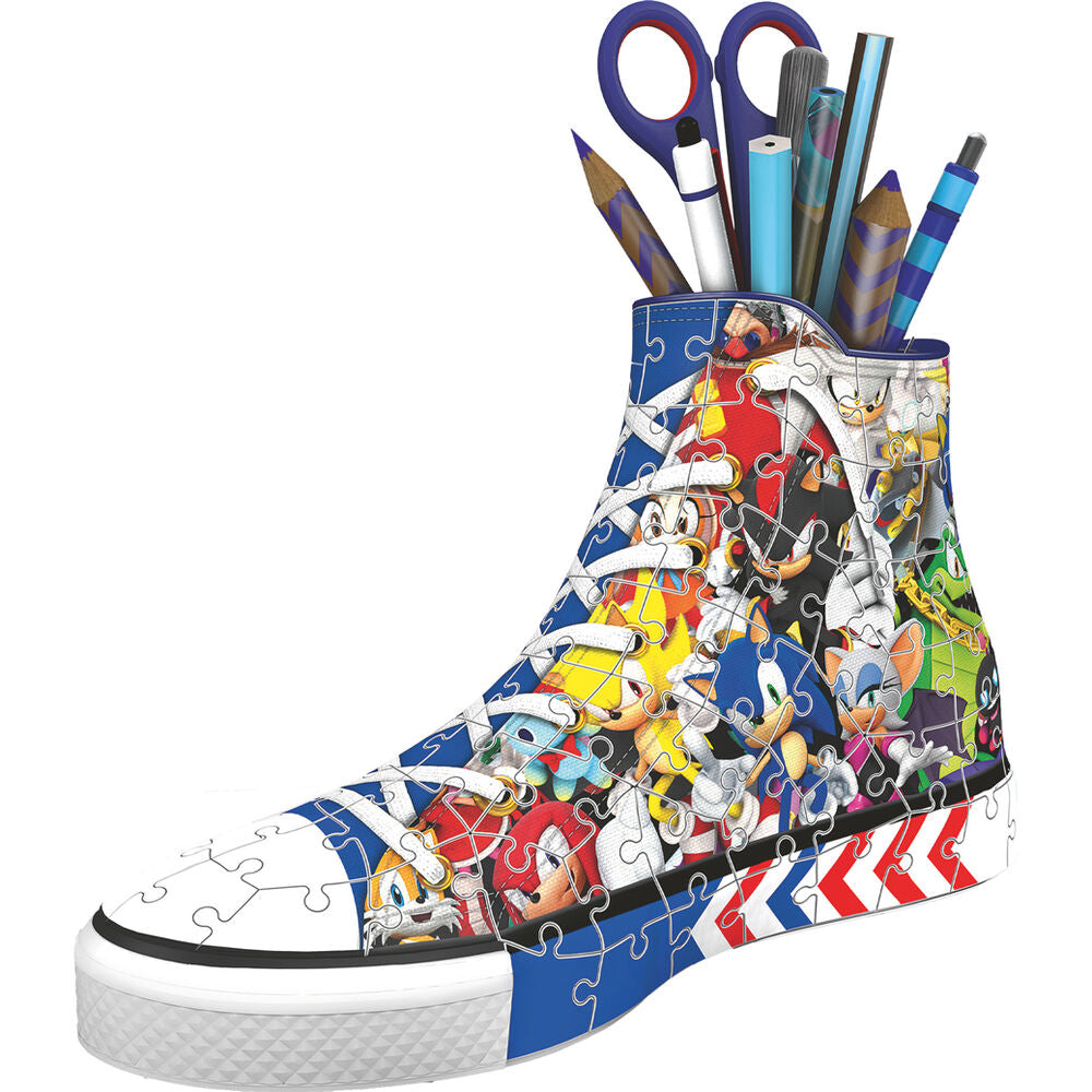 Puzzle 3D Portalapices 3D Zapatilla Sonic the Hedgehog 112pzs Frikytopia