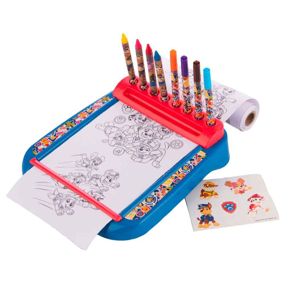 Estacion Dibujo Roll & Go Patrulla Canina Paw Patrol Frikytopia