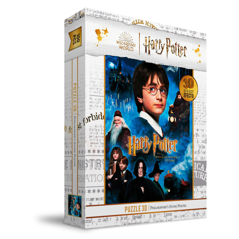 Puzzle Efecto 3D Piedra Filosofal Harry Potter 100pzs Frikytopia