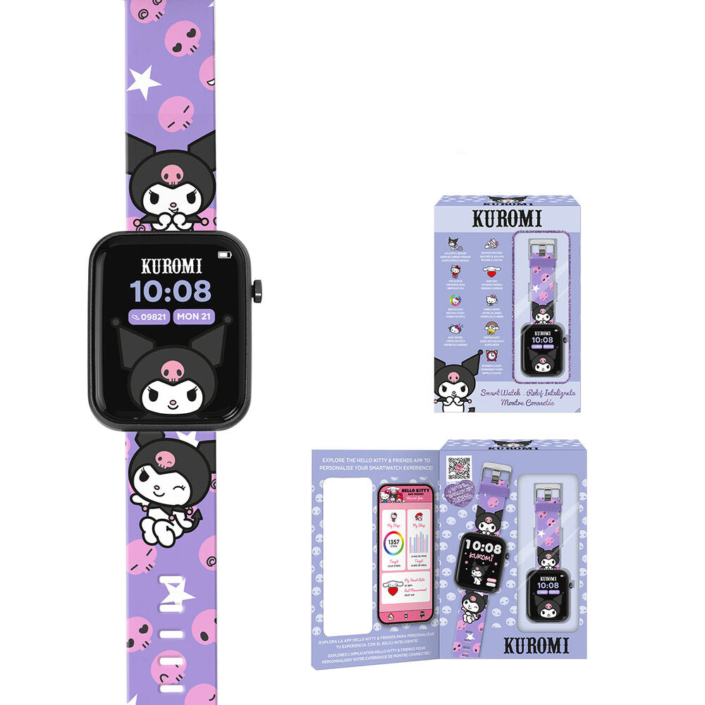Reloj interactivo Kuromi Hello Kitty Frikytopia