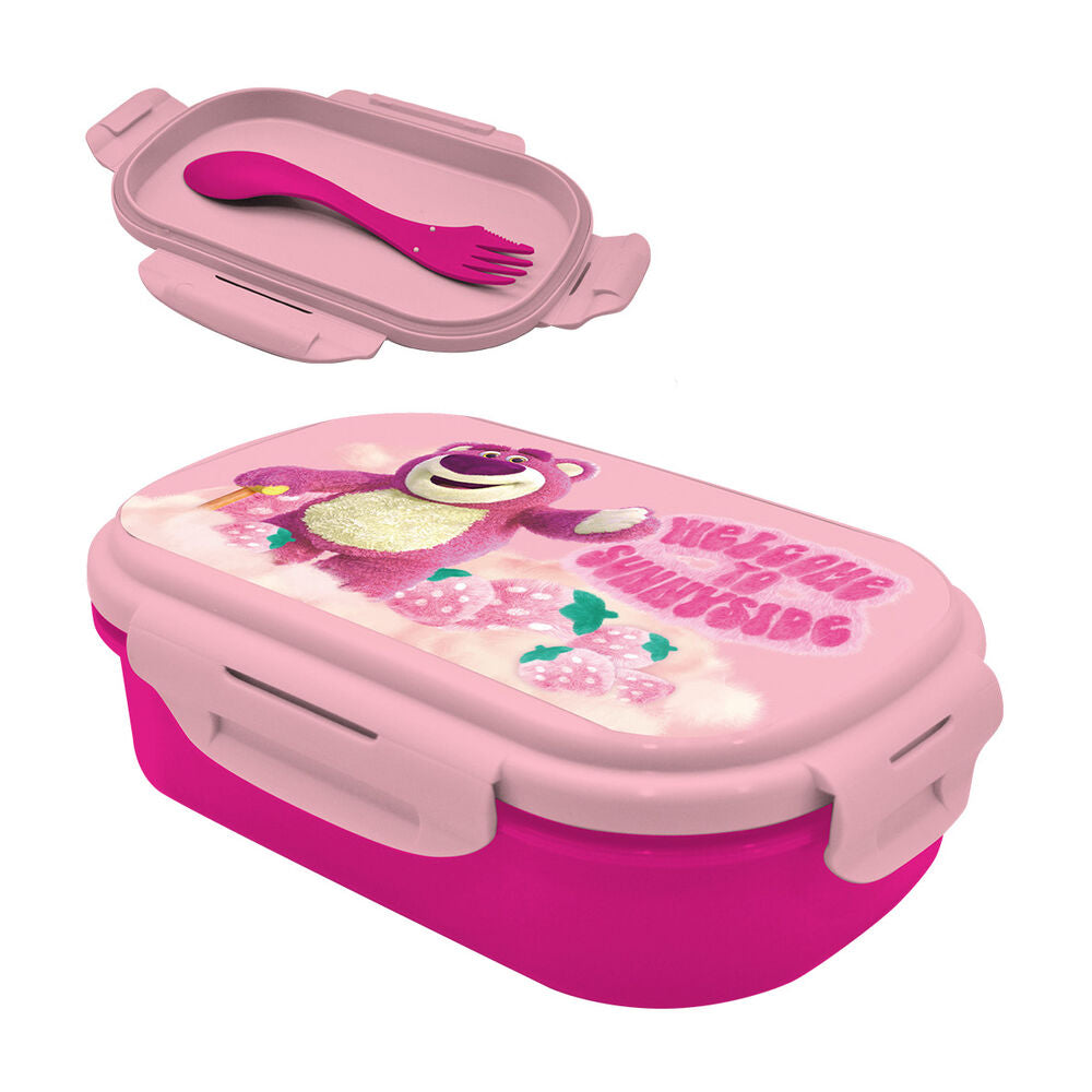 Sandwichera + Cubierto Lotso Toy Story Disney Pixar Frikytopia