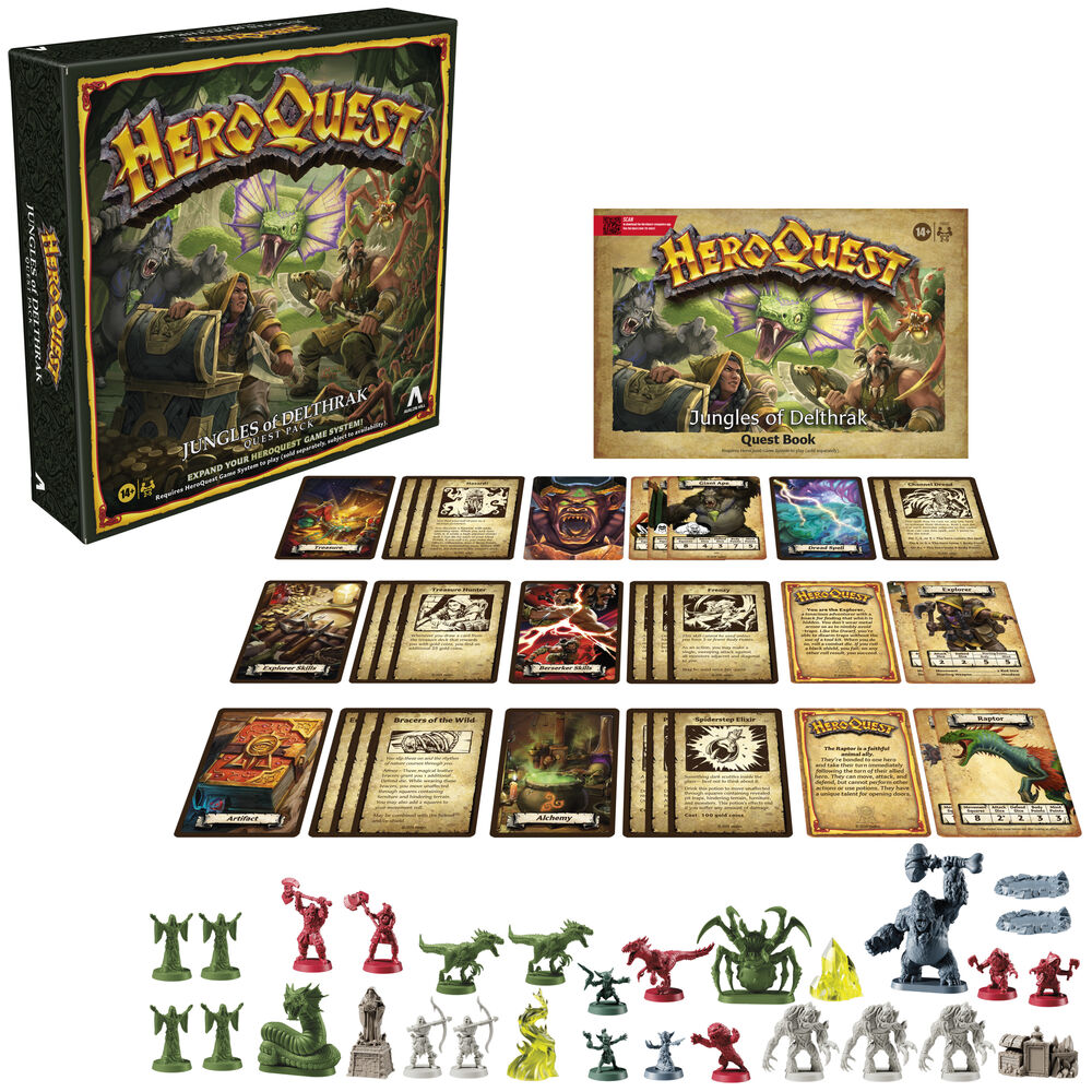 HeroQuest Expansión del Juego de Mesa Jungles of Delthrak Pack de Misión *Edición Inglés*