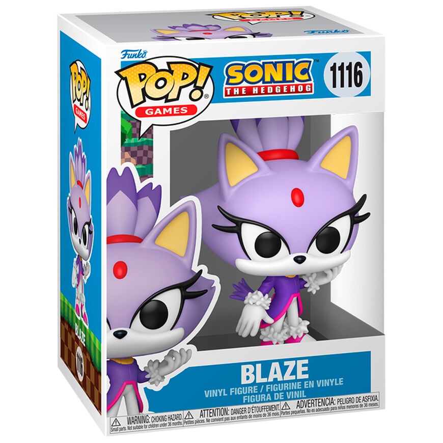 Sonic the Hedgehog POP! Games Vinyl Figura Blaze the Cat 9 cm