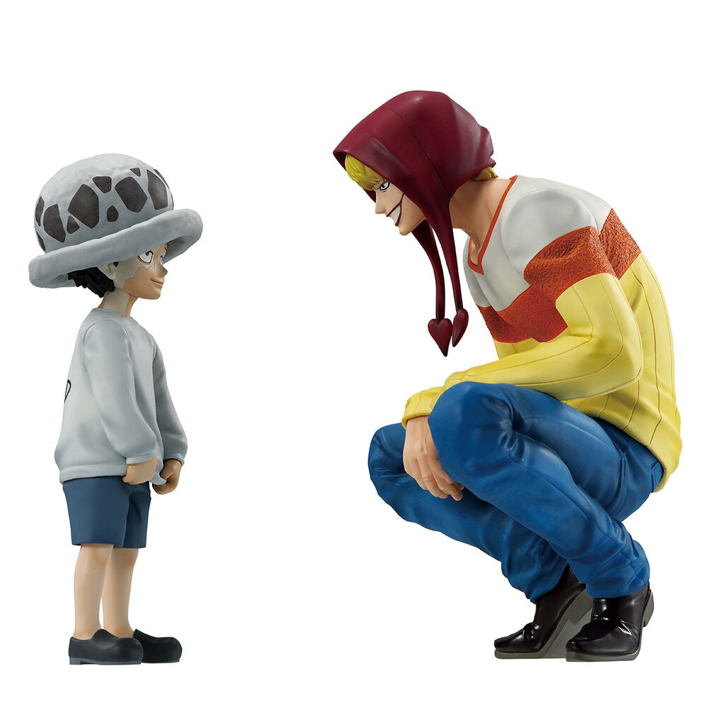 Figuras Ichibansho Trafalgar Law & Corazon The Unbreakable Law One Piece 11 cm