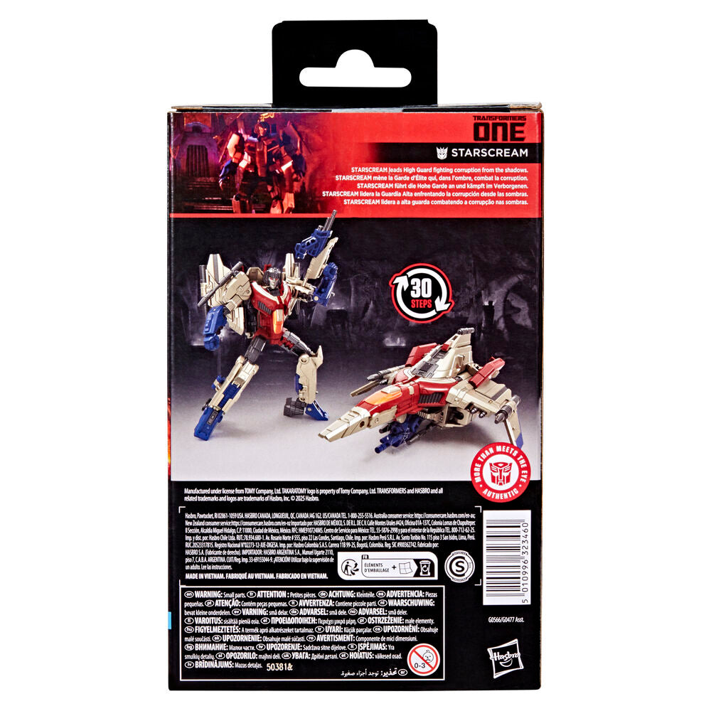 Figura hasbro transformers studio series starscream