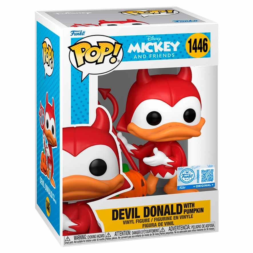 Figura POP Disney Mickey and Friends Devil Donald with Pumpkin Chase Exclusive