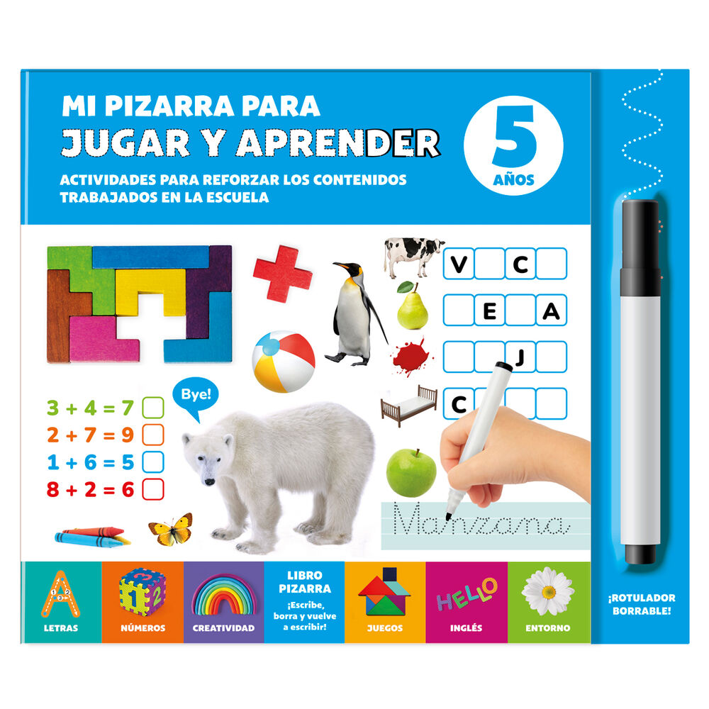 Mi Pizarra para Jugar y Aprender 5 Años español Frikytopia