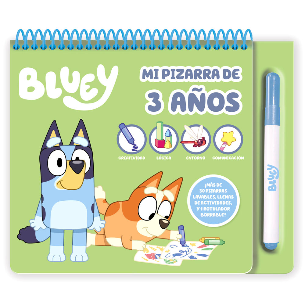Mi Pizarra Actividades 3 Años Bluey español Frikytopia