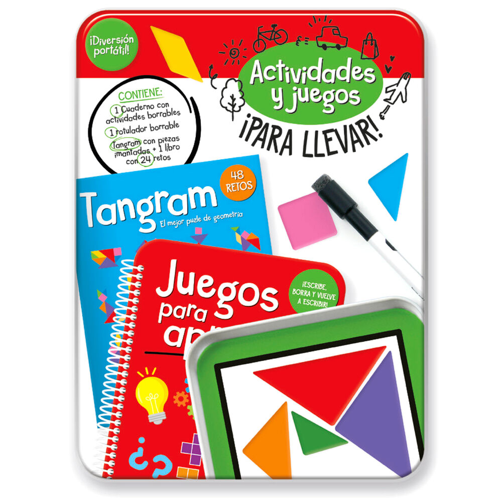 Kit Actividades Portatil Tangram español Frikytopia