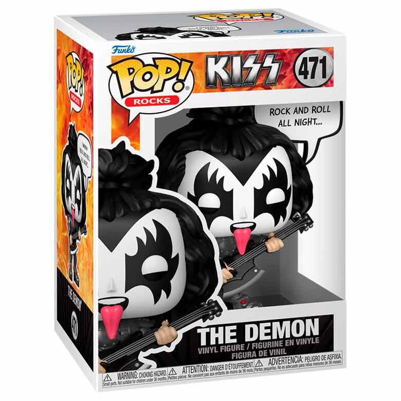 KISS POP! Sayings Vinyl Figura The Demon(R&R All Night) 9 cm
