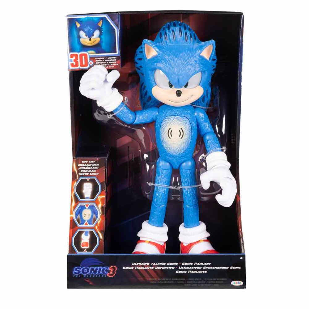 Figura Sonic interactiva La Película Sonic 3 35cm Frikytopia