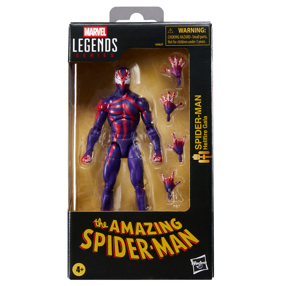 Figura hasbro marvel legends series the amazing spider - man hellfire gala