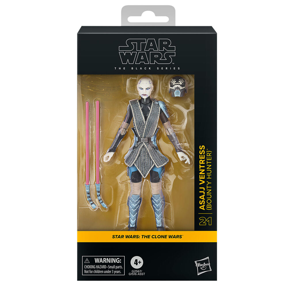 Star Wars: The Clone Wars Black Series Figura Asajj Ventress (Bounty Hunter) 15 cm