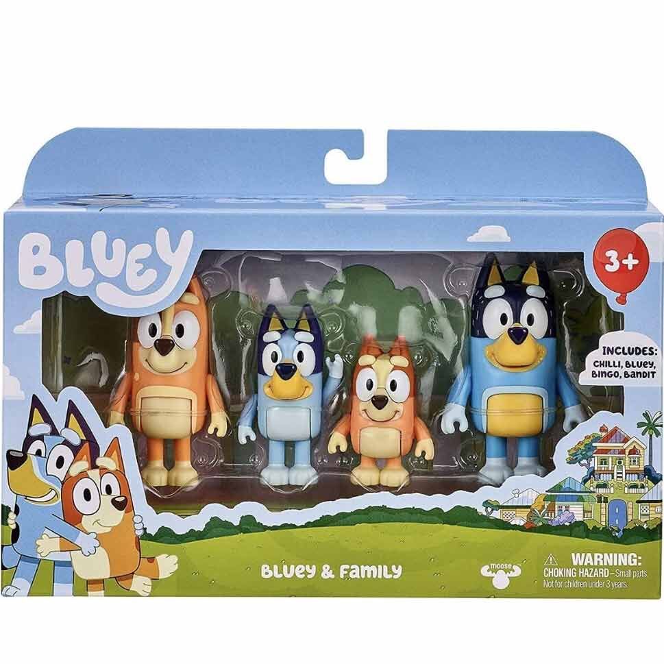 Bluey 4 pack Figuras