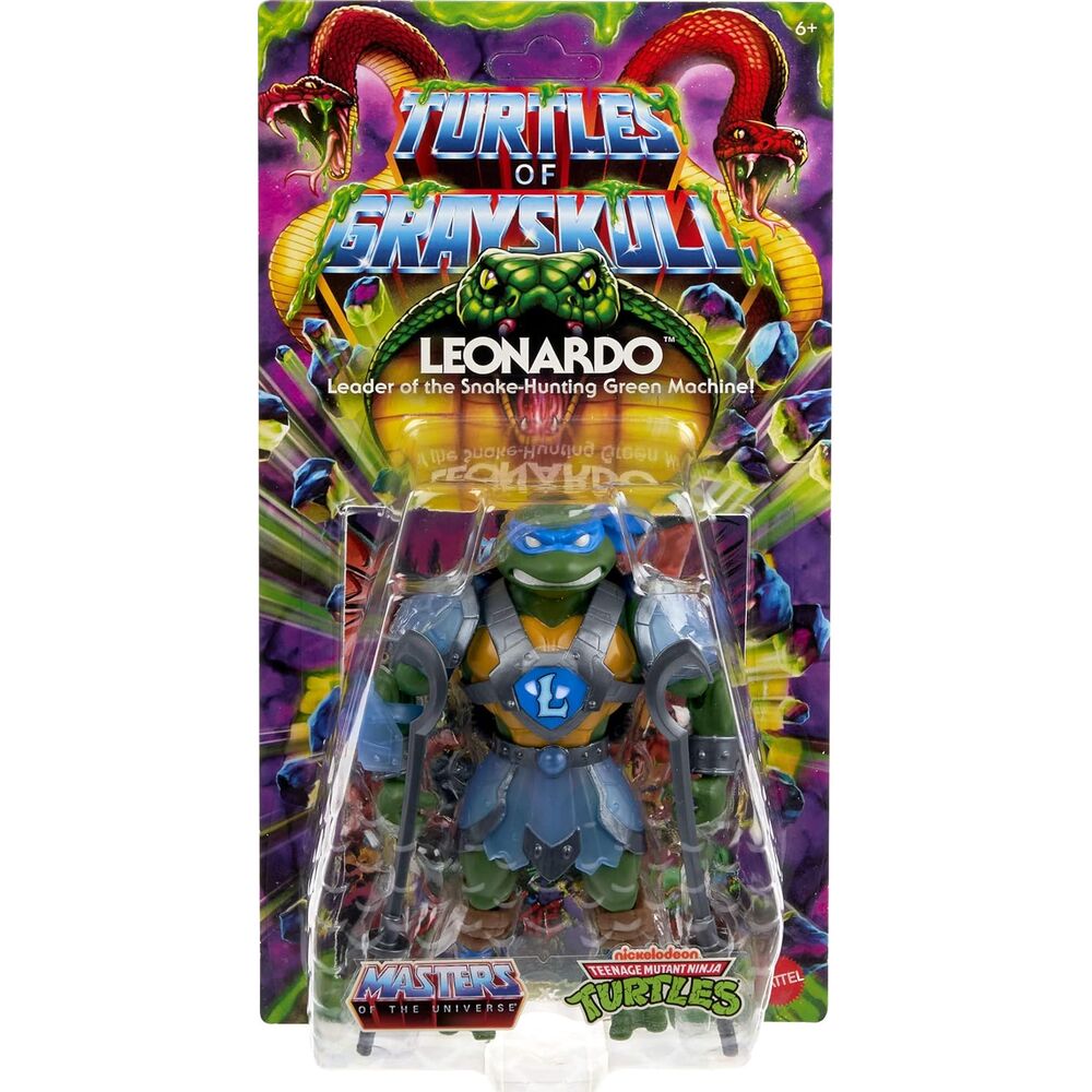 MOTU x TMNT: Turtles of Grayskull Figura Leonardo 14 cm