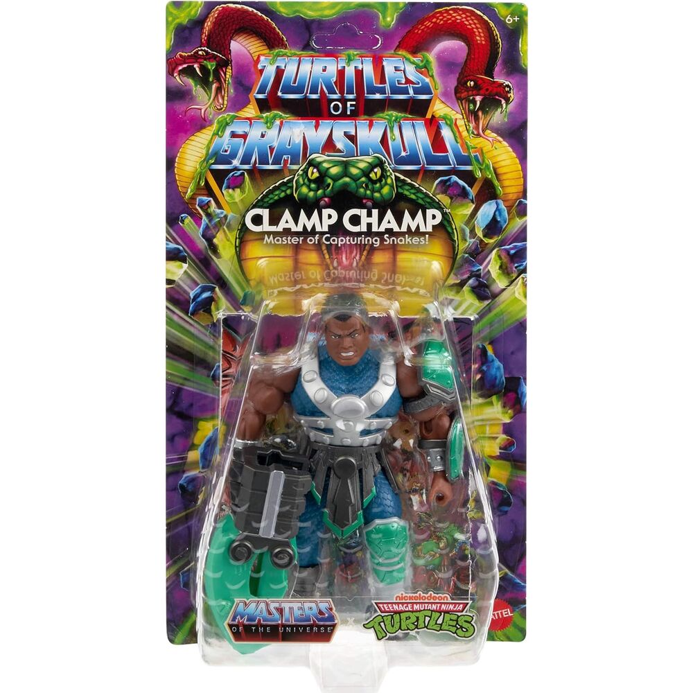 MOTU x TMNT: Turtles of Grayskull Figura Clamp Champ 14 cm