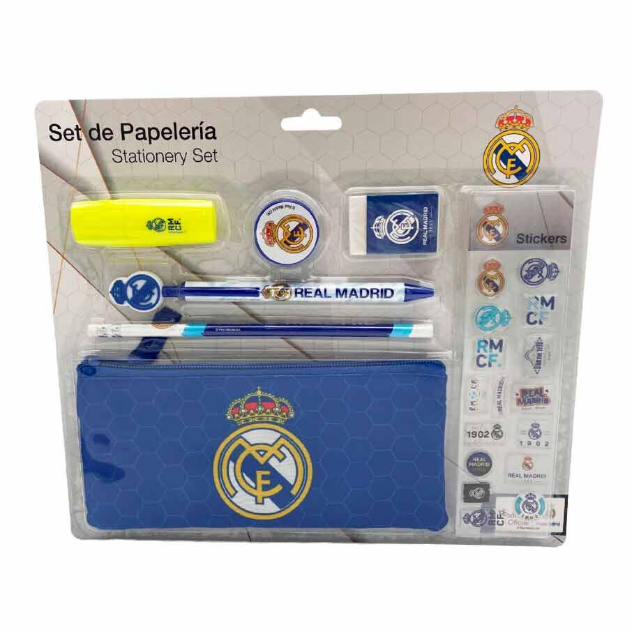 Set papeleria Real Madrid 7pzs Frikytopia