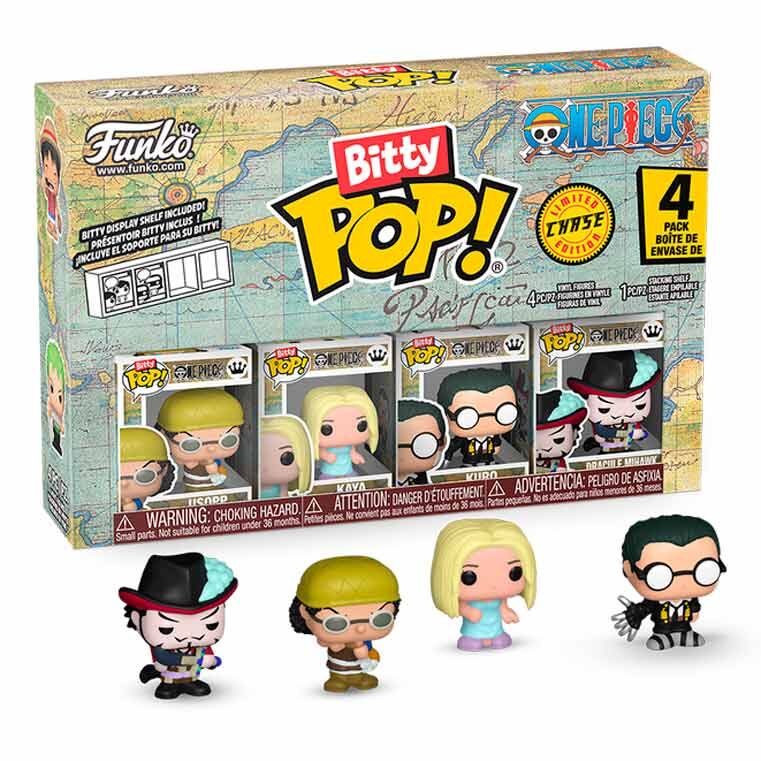 One Piece Pack de 4 Figuras Bitty POP! Vinyl Usopp 2,5 cm