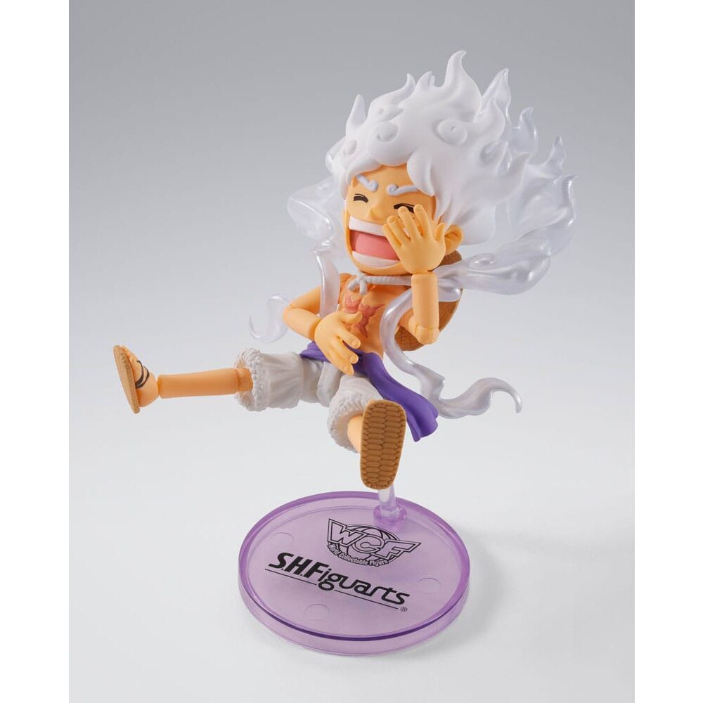 One Piece Figura World Collactable Figures x S.H. Figuarts Monkey D. Luffy Gear 5 8 cm