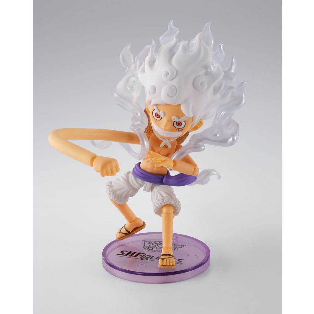 One Piece Figura World Collactable Figures x S.H. Figuarts Monkey D. Luffy Gear 5 8 cm