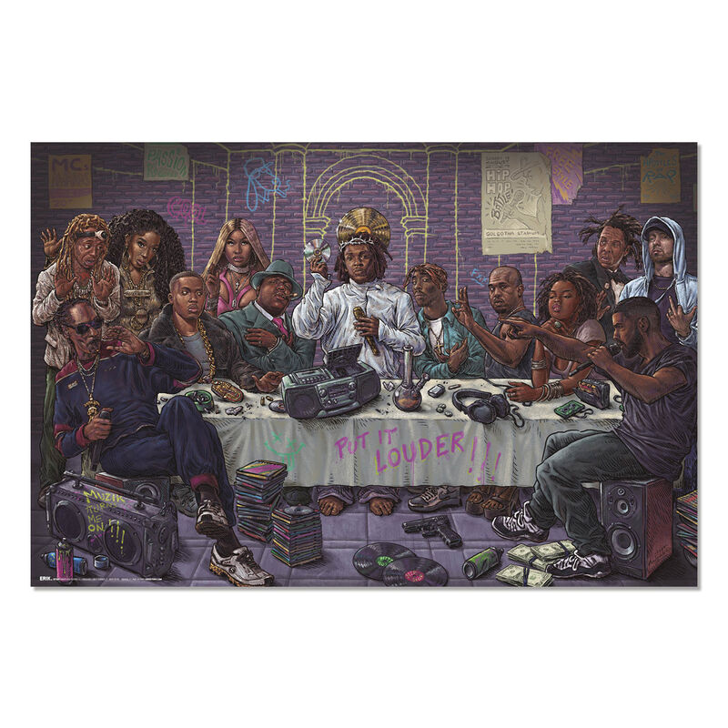 Poster La Ultima Cena Hip Hop Frikytopia