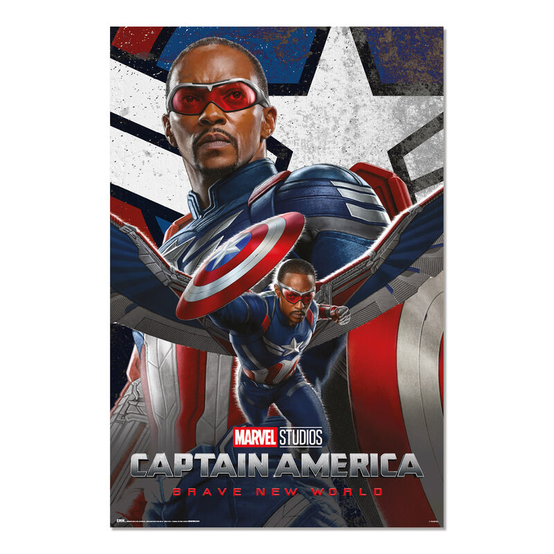 Poster Un Nuevo Mundo Capitan America Marvel Frikytopia