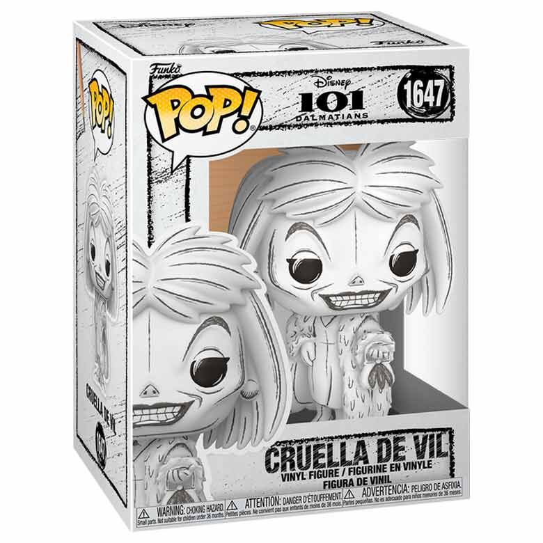 Disney POP! Vinyl Figura Sketched- Cruella De Vil 9 cm