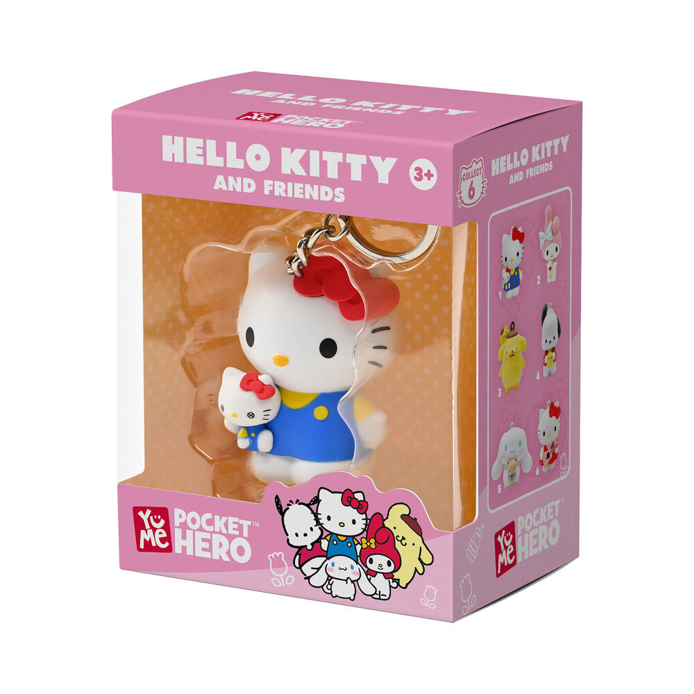 Sanrio Llaveros Pocket Hero Hello Kitty and Friends Expositor (12)