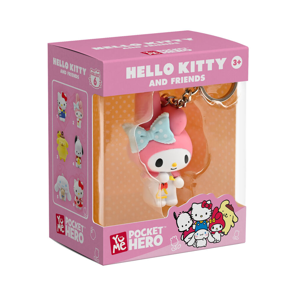Sanrio Llaveros Pocket Hero Hello Kitty and Friends Expositor (12)