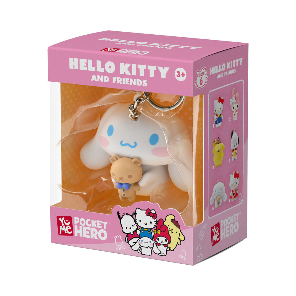 Sanrio Llaveros Pocket Hero Hello Kitty and Friends Expositor (12)