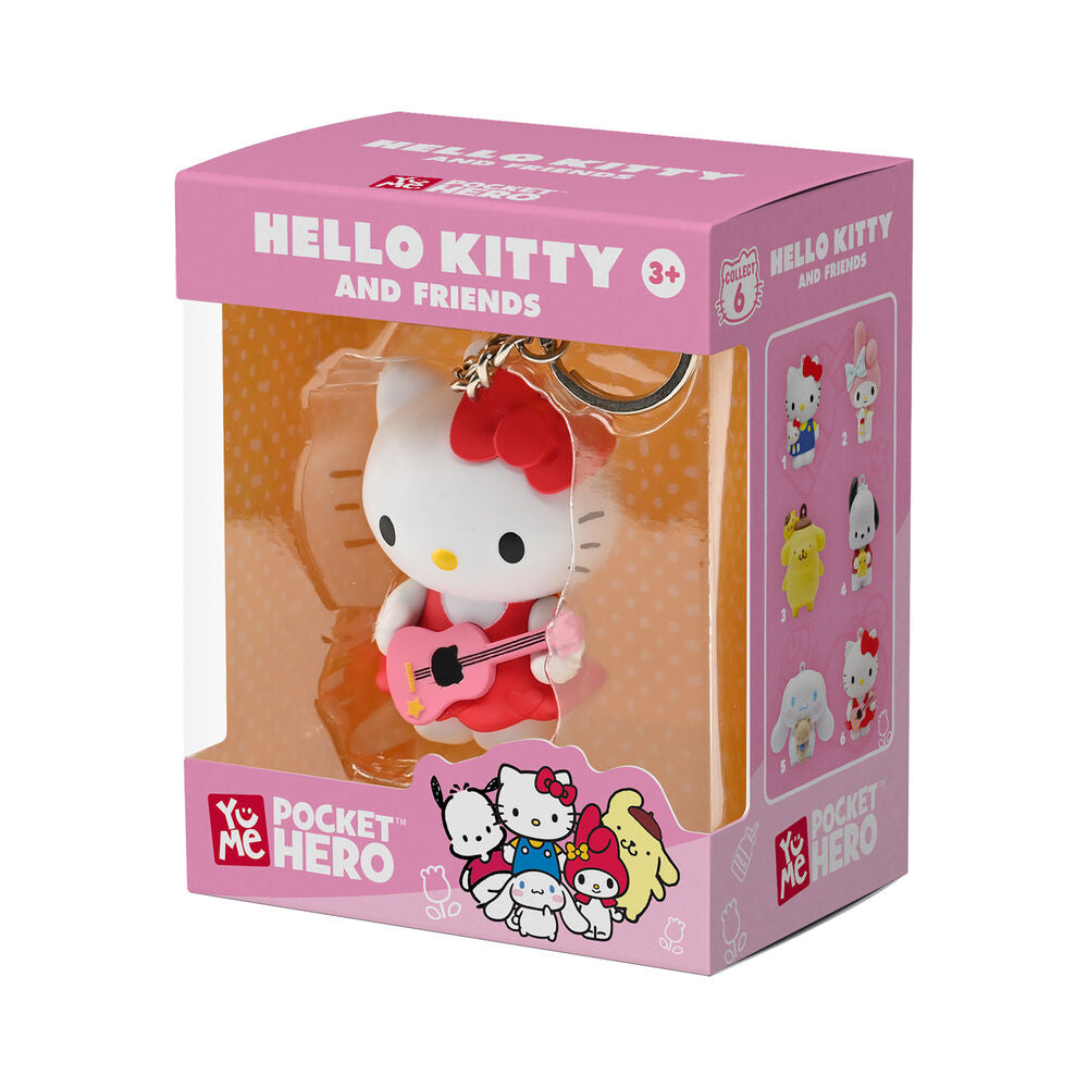 Sanrio Llaveros Pocket Hero Hello Kitty and Friends Expositor (12)