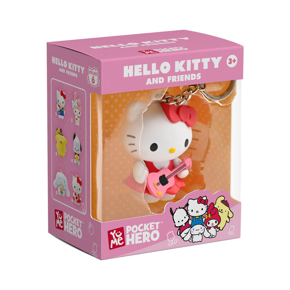 Sanrio Llaveros Pocket Hero Hello Kitty and Friends Expositor (12)