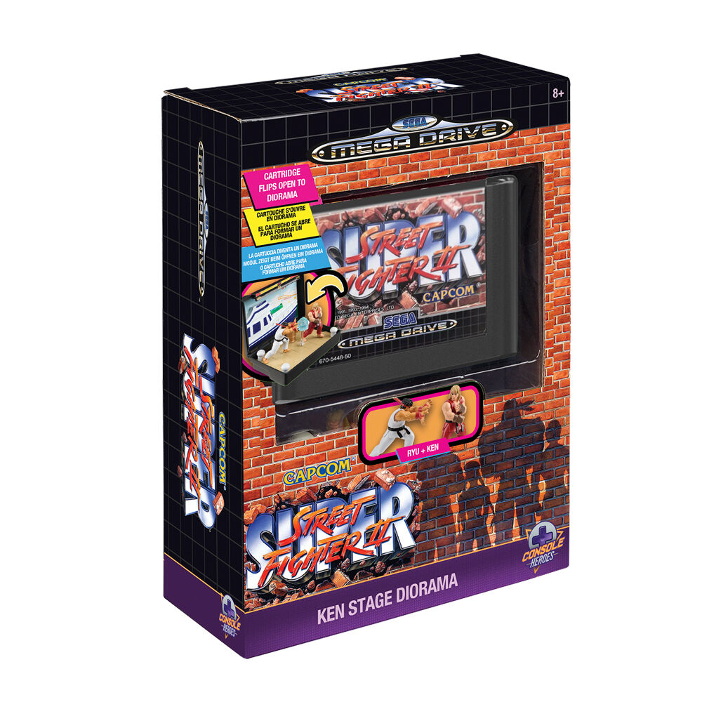 Diorama Mega Drive Street Figther Console Heroes Frikytopia
